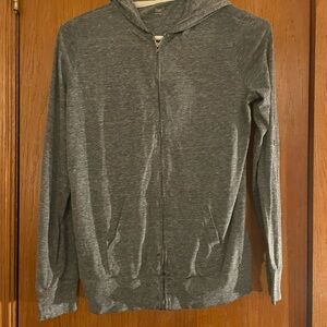 GAP Heather Gray Zip-Up Hoodie